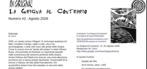È online il numero 43 della “Grigna al Contrario”