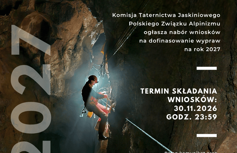 Dofinansowanie wypraw jaskiniowych 2027